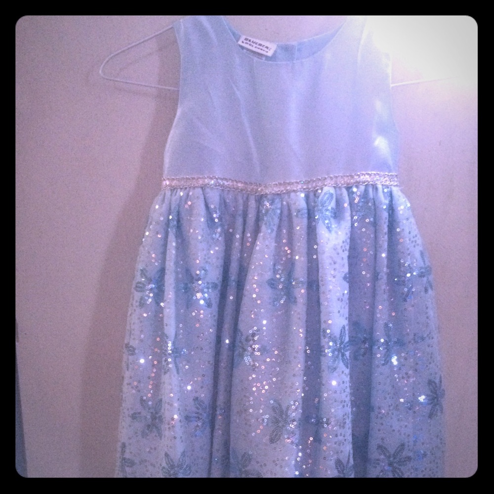 Flower Girl Party Dress Elsa Light Blue